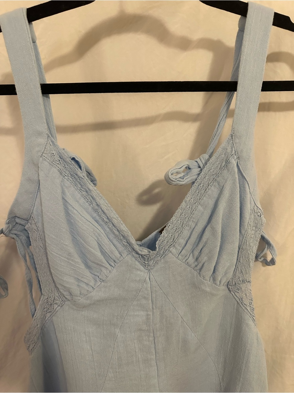 Free People Pale Blue Vivi Cotton Mini Dress - Picture 2 of 7